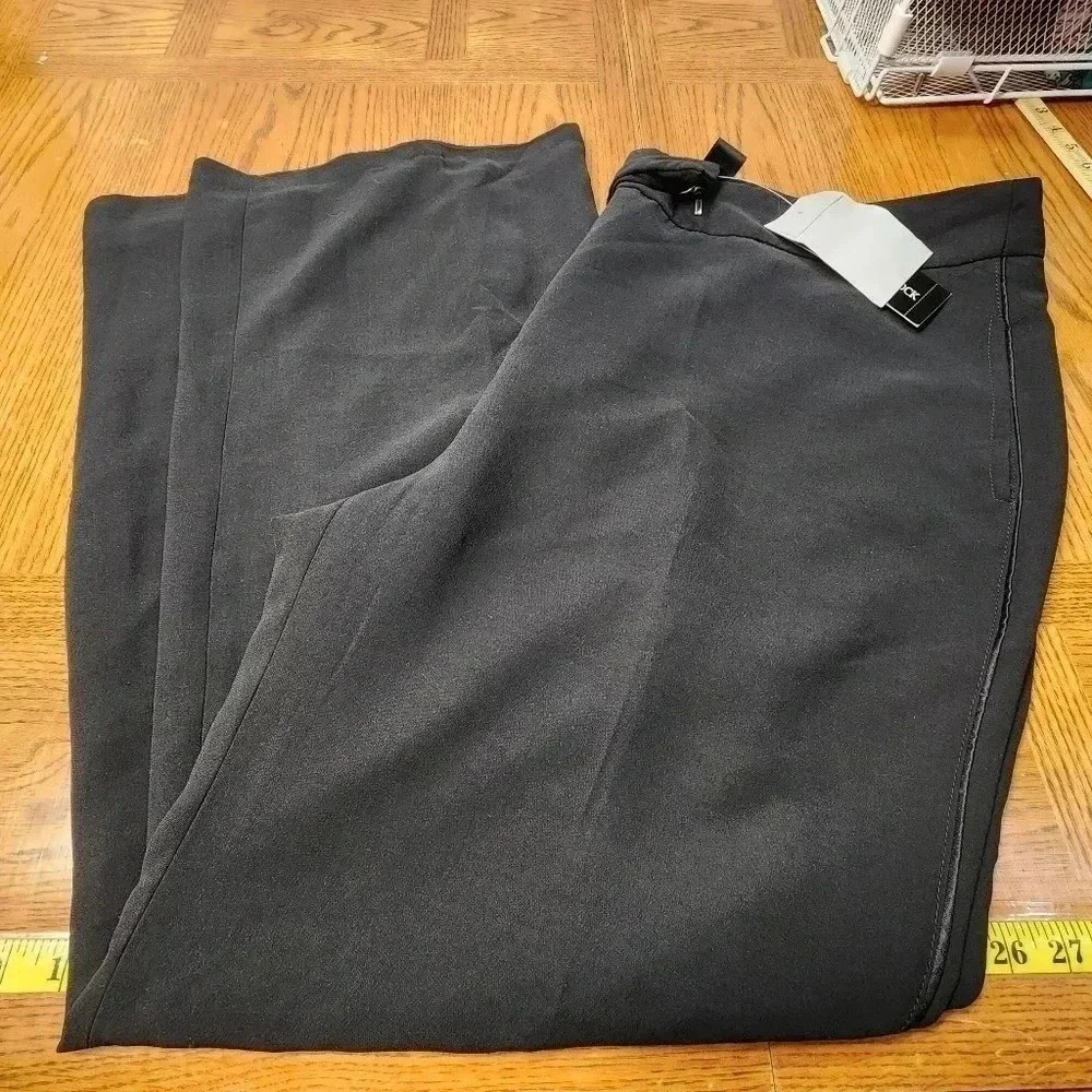 NWT Jessica McClintock Black Dress Pants Fully Lined Plus Size 20